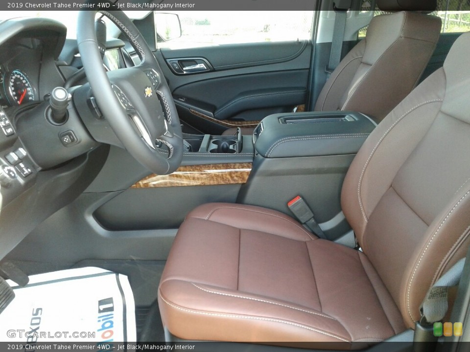 Jet Black/Mahogany Interior Front Seat for the 2019 Chevrolet Tahoe Premier 4WD #131410824