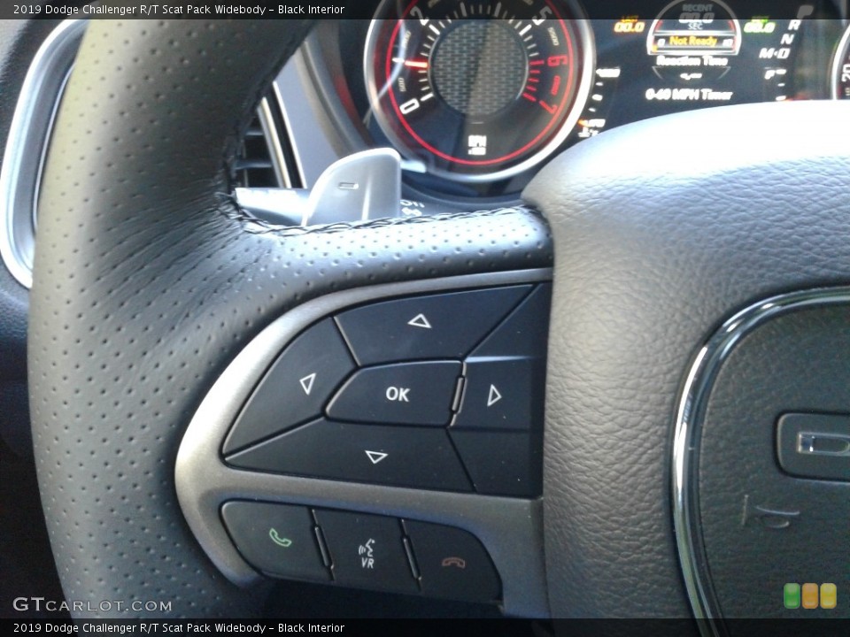 Black Interior Steering Wheel for the 2019 Dodge Challenger R/T Scat Pack Widebody #131411001