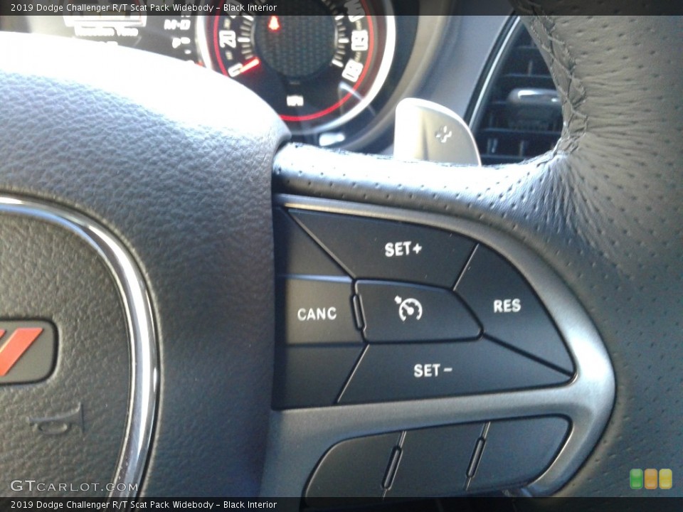Black Interior Steering Wheel for the 2019 Dodge Challenger R/T Scat Pack Widebody #131411007