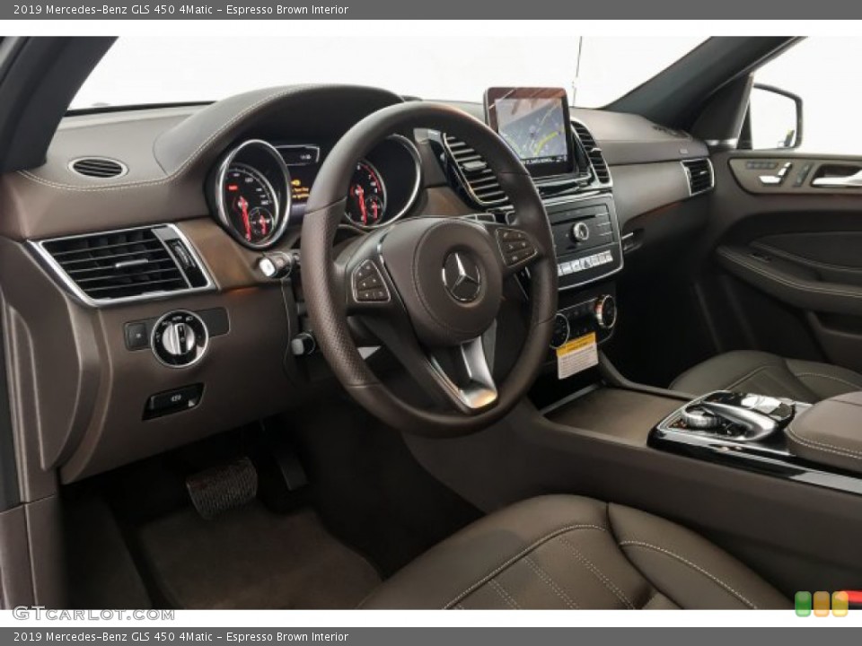 Espresso Brown Interior Dashboard for the 2019 Mercedes-Benz GLS 450 4Matic #131413047