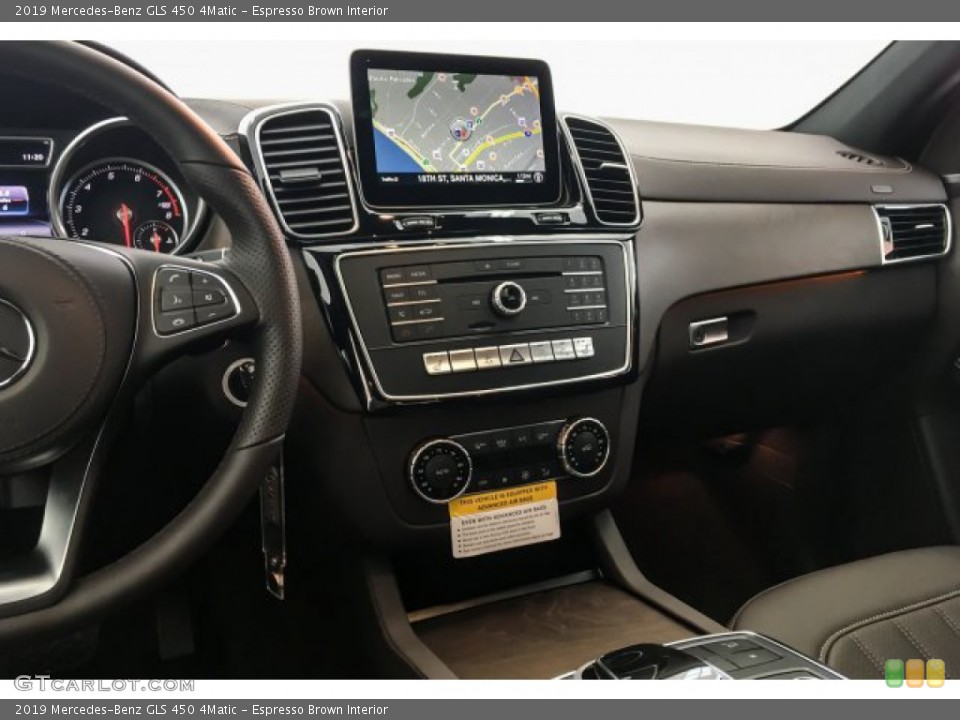 Espresso Brown Interior Dashboard for the 2019 Mercedes-Benz GLS 450 4Matic #131413086