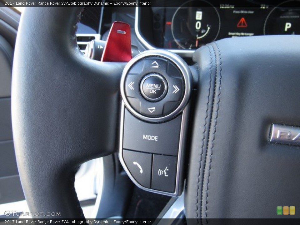 Ebony/Ebony Interior Steering Wheel for the 2017 Land Rover Range Rover SVAutobiography Dynamic #131421246