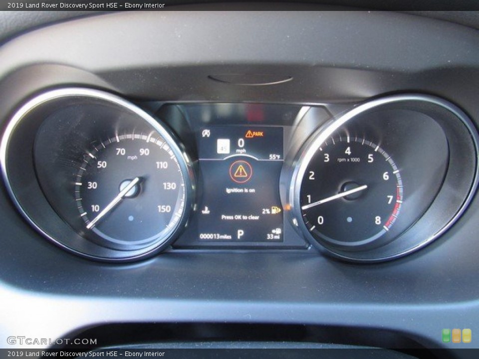 Ebony Interior Gauges for the 2019 Land Rover Discovery Sport HSE #131421704