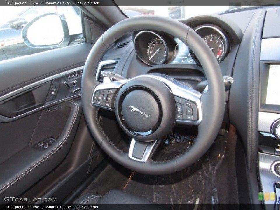Ebony Interior Steering Wheel for the 2019 Jaguar F-Type R-Dynamic Coupe #131421911