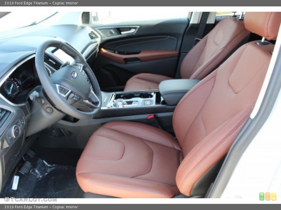Cognac Interior Front Seat for the 2019 Ford Edge Titanium #131426839