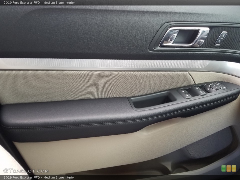 Medium Stone Interior Door Panel for the 2019 Ford Explorer FWD #131436370