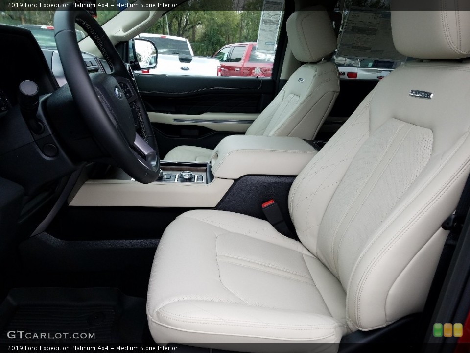 Medium Stone Interior Front Seat for the 2019 Ford Expedition Platinum 4x4 #131436868