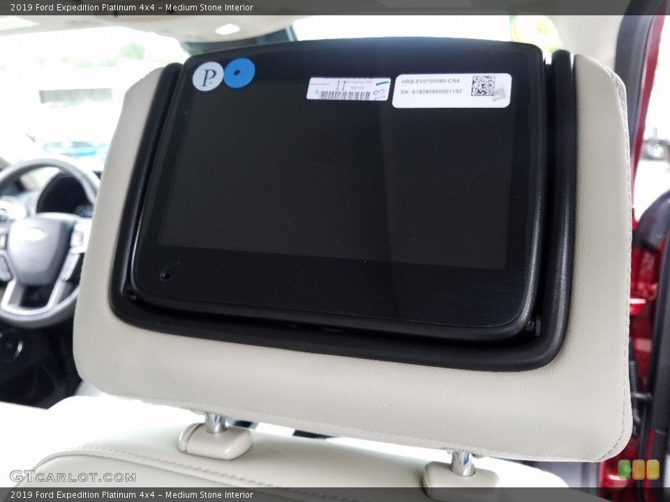 Medium Stone Interior Entertainment System for the 2019 Ford Expedition Platinum 4x4 #131436913
