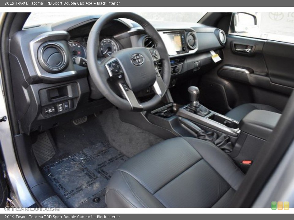 Black Interior Photo for the 2019 Toyota Tacoma TRD Sport Double Cab 4x4 #131442328