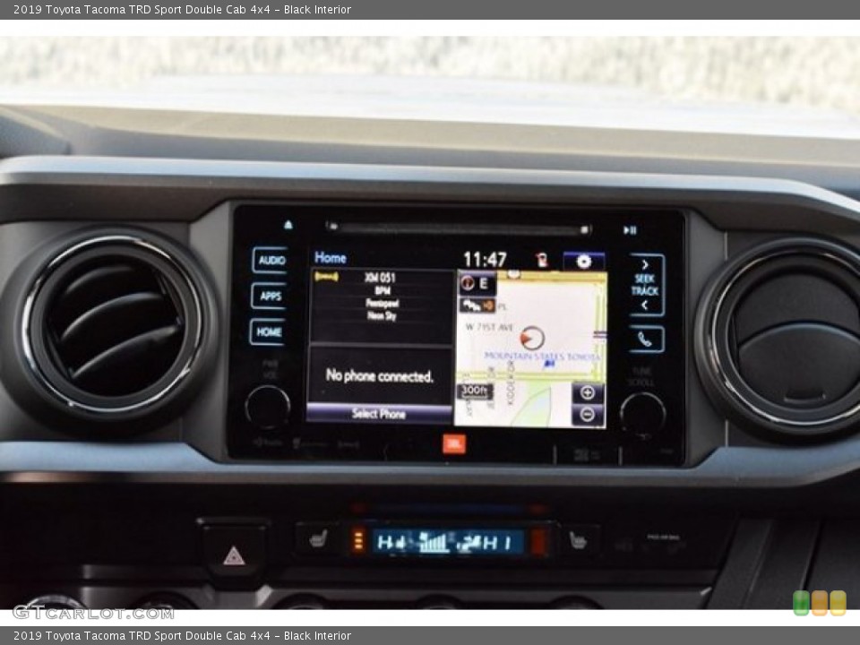 Black Interior Navigation for the 2019 Toyota Tacoma TRD Sport Double Cab 4x4 #131442415