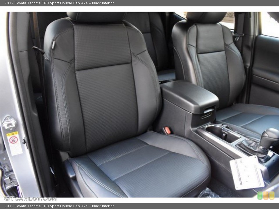 Black Interior Front Seat for the 2019 Toyota Tacoma TRD Sport Double Cab 4x4 #131442484