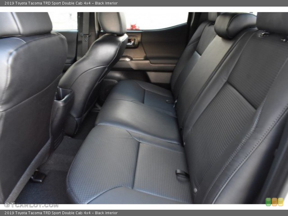 Black Interior Rear Seat for the 2019 Toyota Tacoma TRD Sport Double Cab 4x4 #131442520