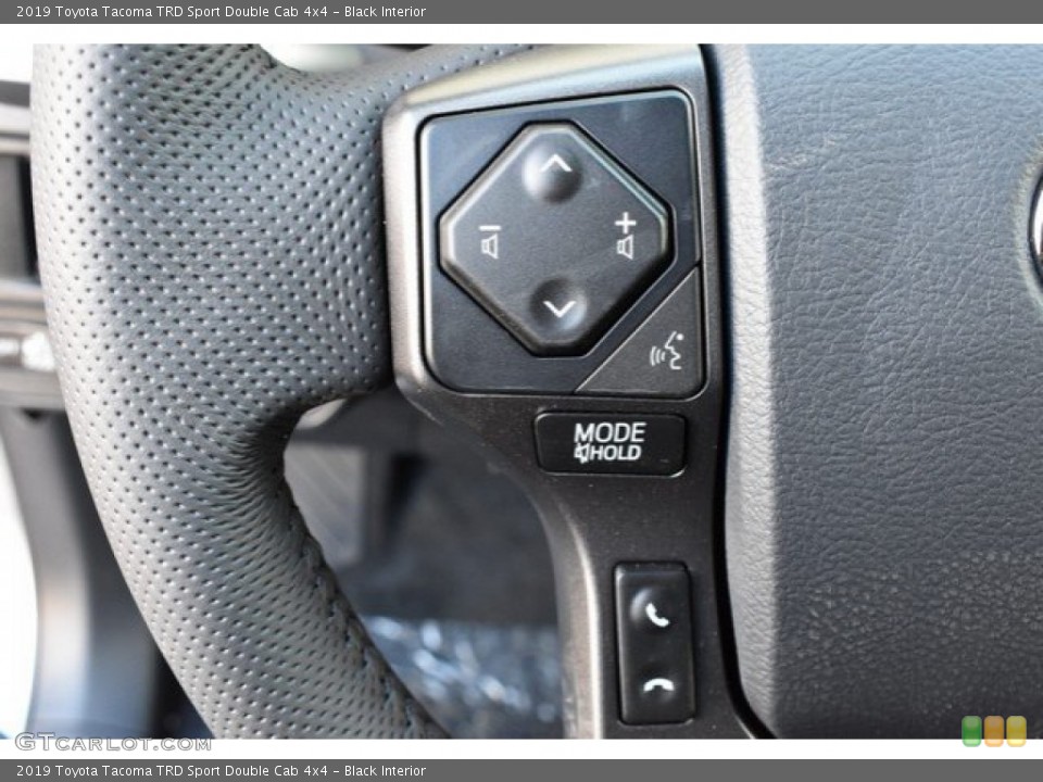 Black Interior Steering Wheel for the 2019 Toyota Tacoma TRD Sport Double Cab 4x4 #131442730