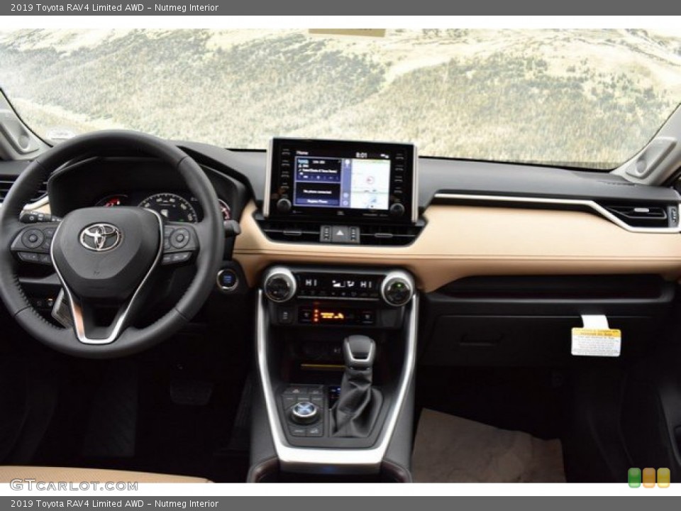 Nutmeg Interior Dashboard for the 2019 Toyota RAV4 Limited AWD #131443099