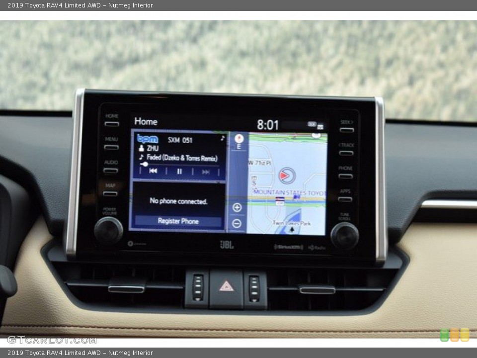 Nutmeg Interior Navigation for the 2019 Toyota RAV4 Limited AWD #131443141