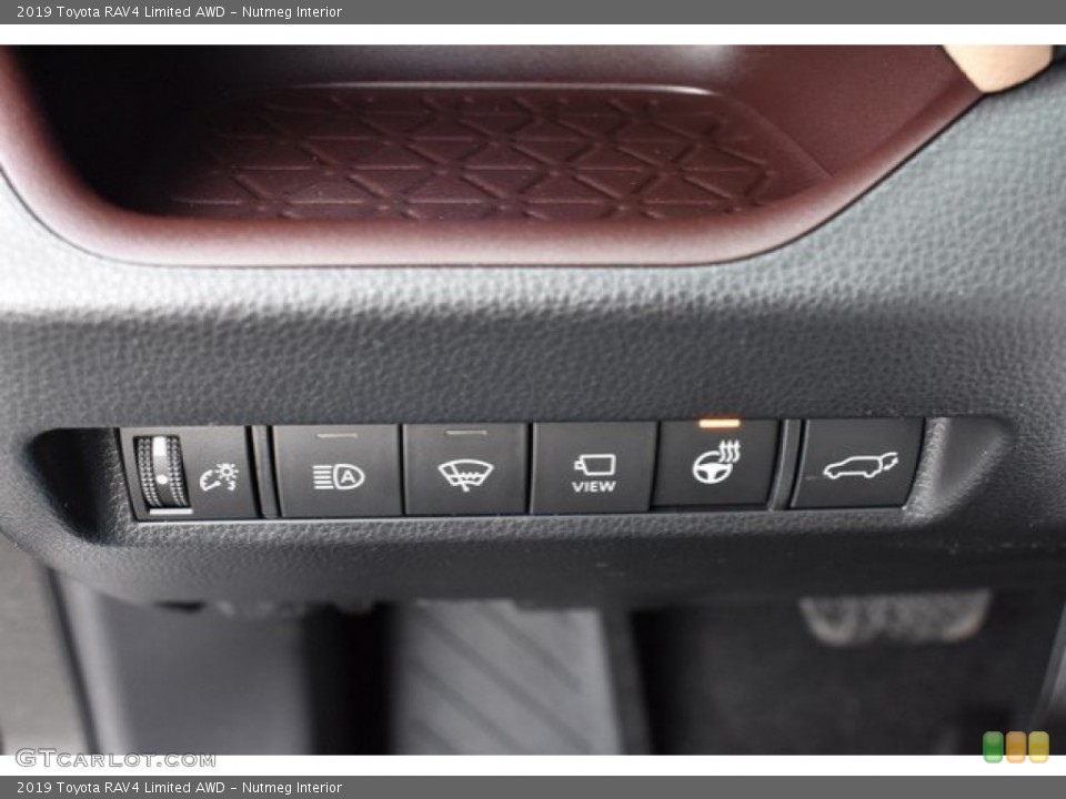 Nutmeg Interior Controls for the 2019 Toyota RAV4 Limited AWD #131443465
