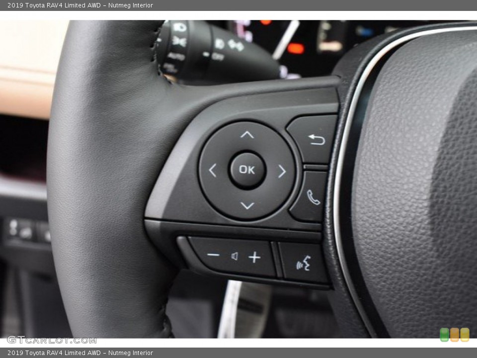 Nutmeg Interior Steering Wheel for the 2019 Toyota RAV4 Limited AWD #131443480