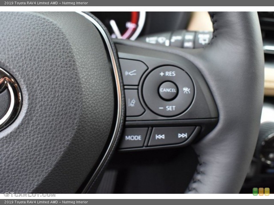 Nutmeg Interior Steering Wheel for the 2019 Toyota RAV4 Limited AWD #131443504