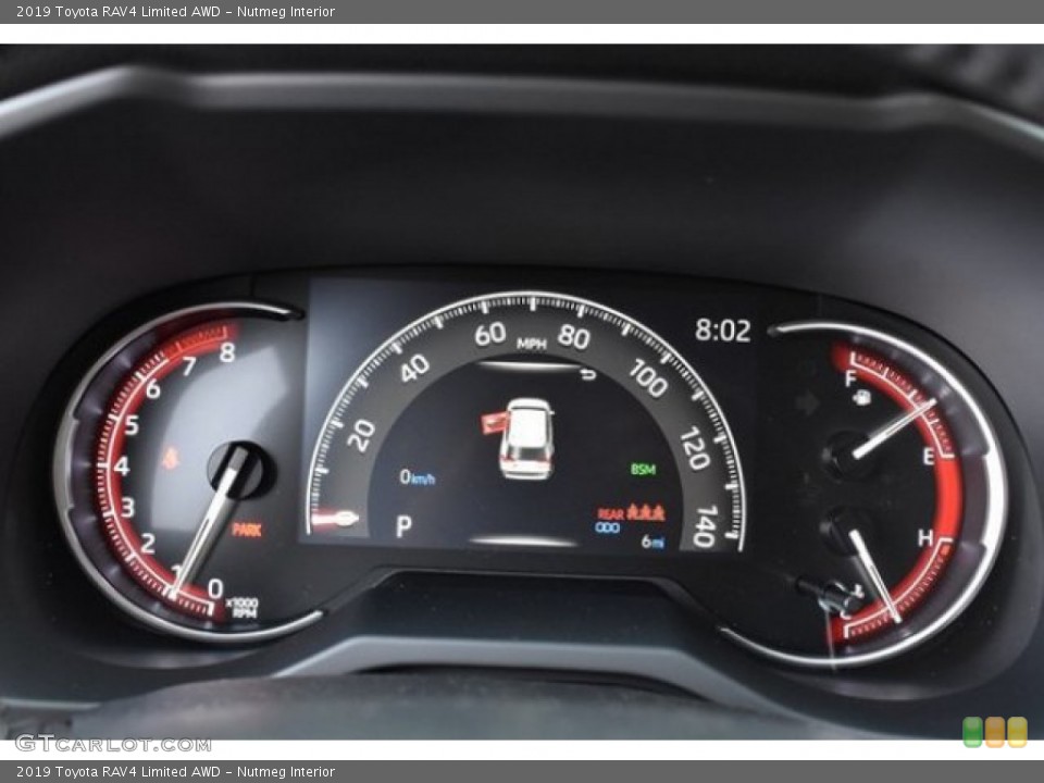 Nutmeg Interior Gauges for the 2019 Toyota RAV4 Limited AWD #131443519