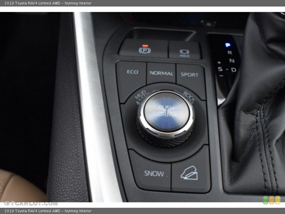 Nutmeg Interior Controls for the 2019 Toyota RAV4 Limited AWD #131443561