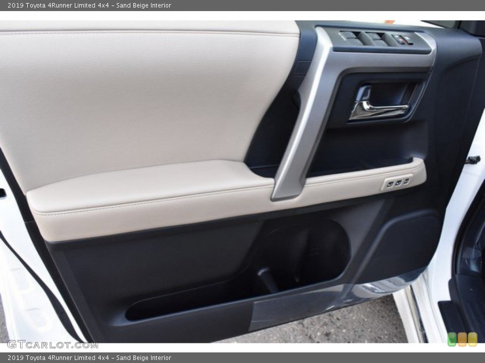 Sand Beige Interior Door Panel for the 2019 Toyota 4Runner Limited 4x4 #131445706