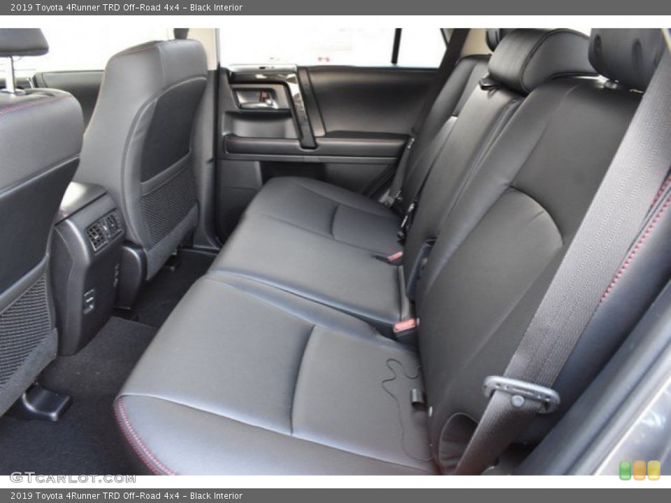Black Interior Rear Seat for the 2019 Toyota 4Runner TRD Off-Road 4x4 #131447770