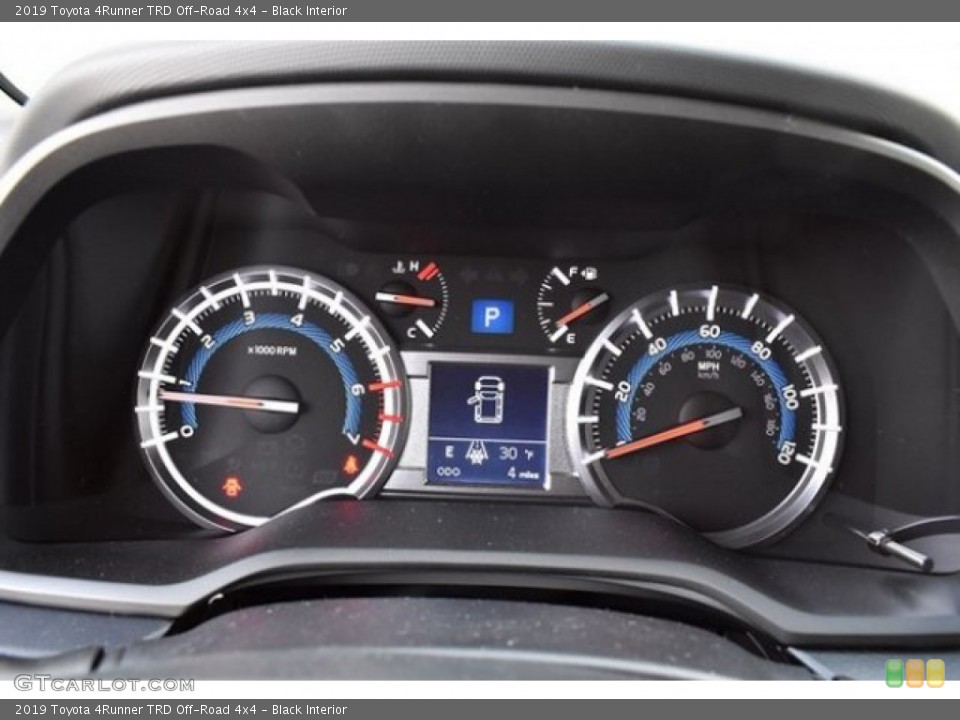 Black Interior Gauges for the 2019 Toyota 4Runner TRD Off-Road 4x4 #131448013