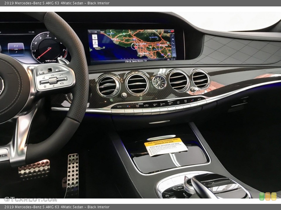Black Interior Controls for the 2019 Mercedes-Benz S AMG 63 4Matic Sedan #131449489