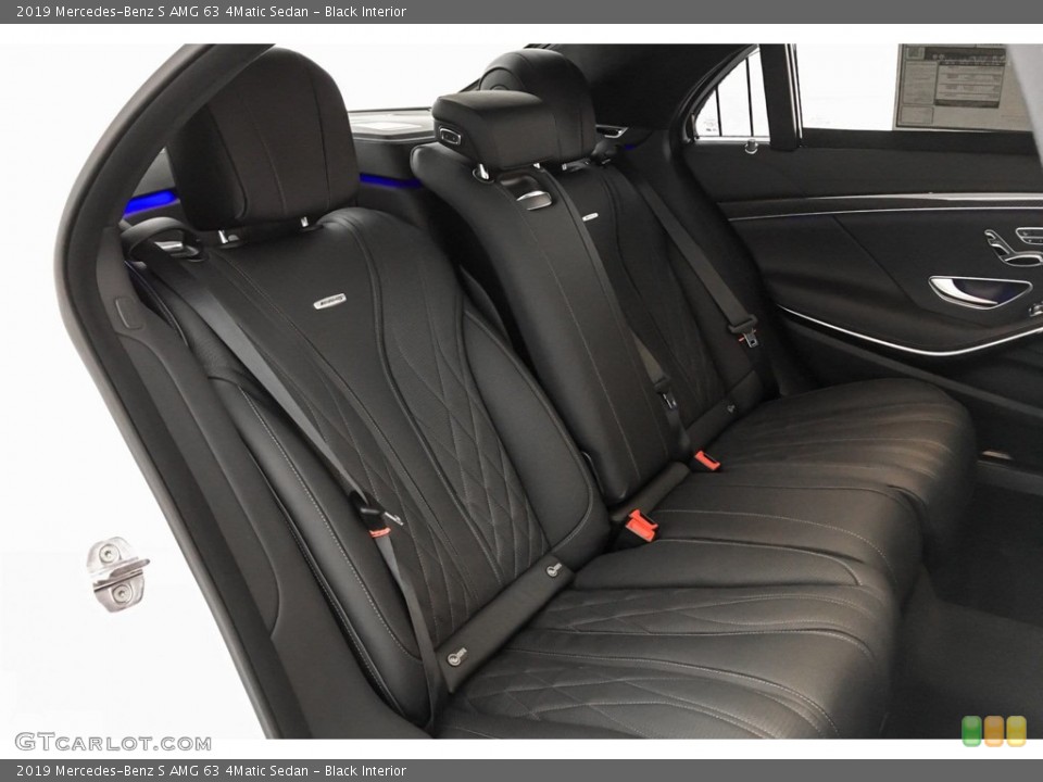 Black Interior Rear Seat for the 2019 Mercedes-Benz S AMG 63 4Matic Sedan #131449723