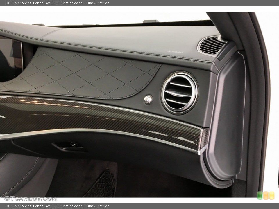 Black Interior Dashboard for the 2019 Mercedes-Benz S AMG 63 4Matic Sedan #131450176