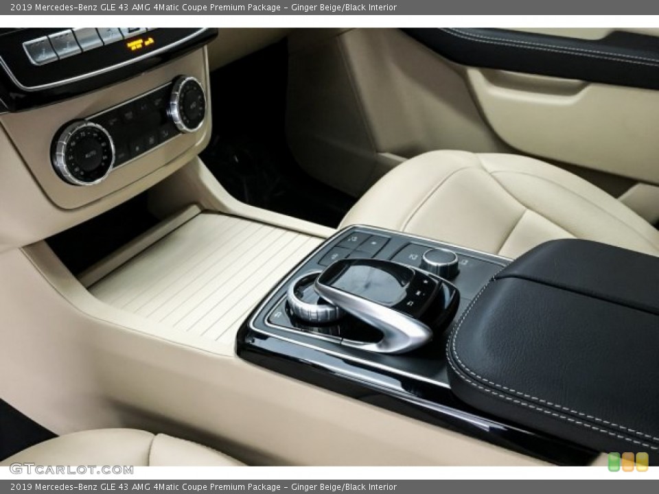 Ginger Beige/Black Interior Controls for the 2019 Mercedes-Benz GLE 43 AMG 4Matic Coupe Premium Package #131451082