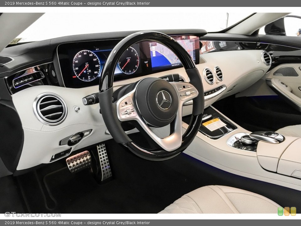 designo Crystal Grey/Black Interior Dashboard for the 2019 Mercedes-Benz S 560 4Matic Coupe #131451838
