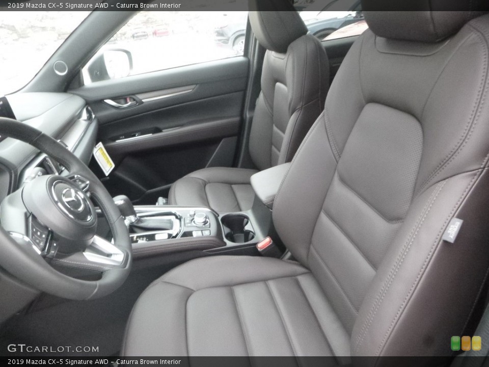 Caturra Brown Interior Front Seat for the 2019 Mazda CX-5 Signature AWD #131452363