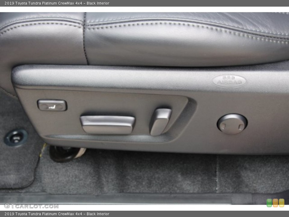 Black Interior Front Seat for the 2019 Toyota Tundra Platinum CrewMax 4x4 #131454106