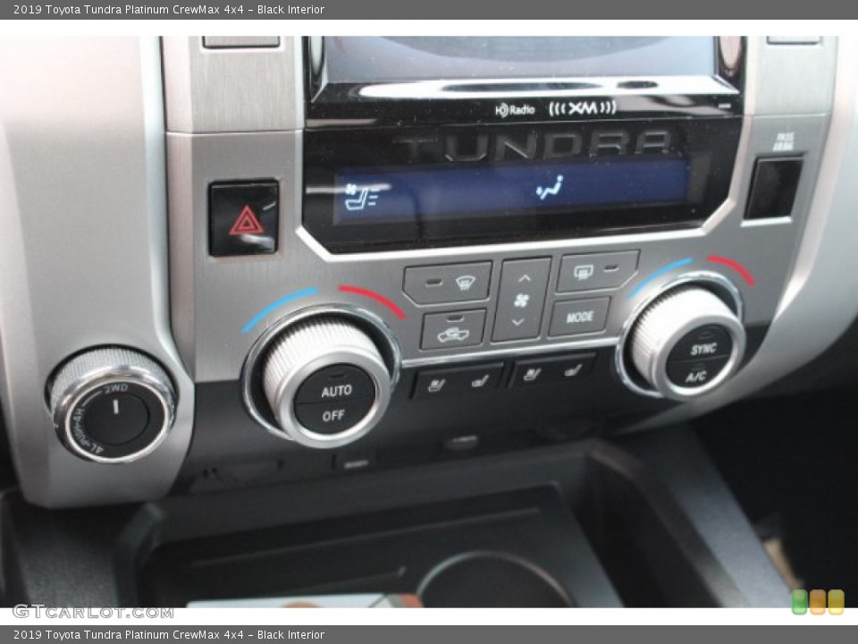 Black Interior Controls for the 2019 Toyota Tundra Platinum CrewMax 4x4 #131454162