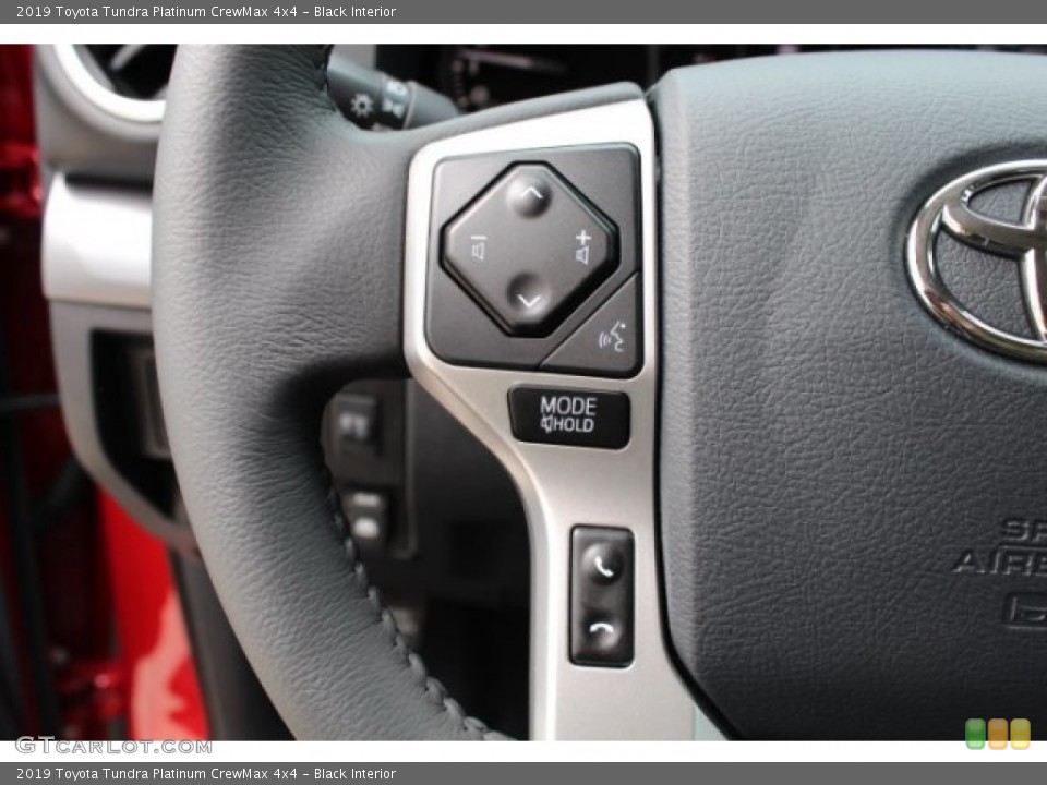 Black Interior Steering Wheel for the 2019 Toyota Tundra Platinum CrewMax 4x4 #131454193