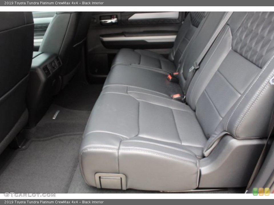 Black Interior Rear Seat for the 2019 Toyota Tundra Platinum CrewMax 4x4 #131454259