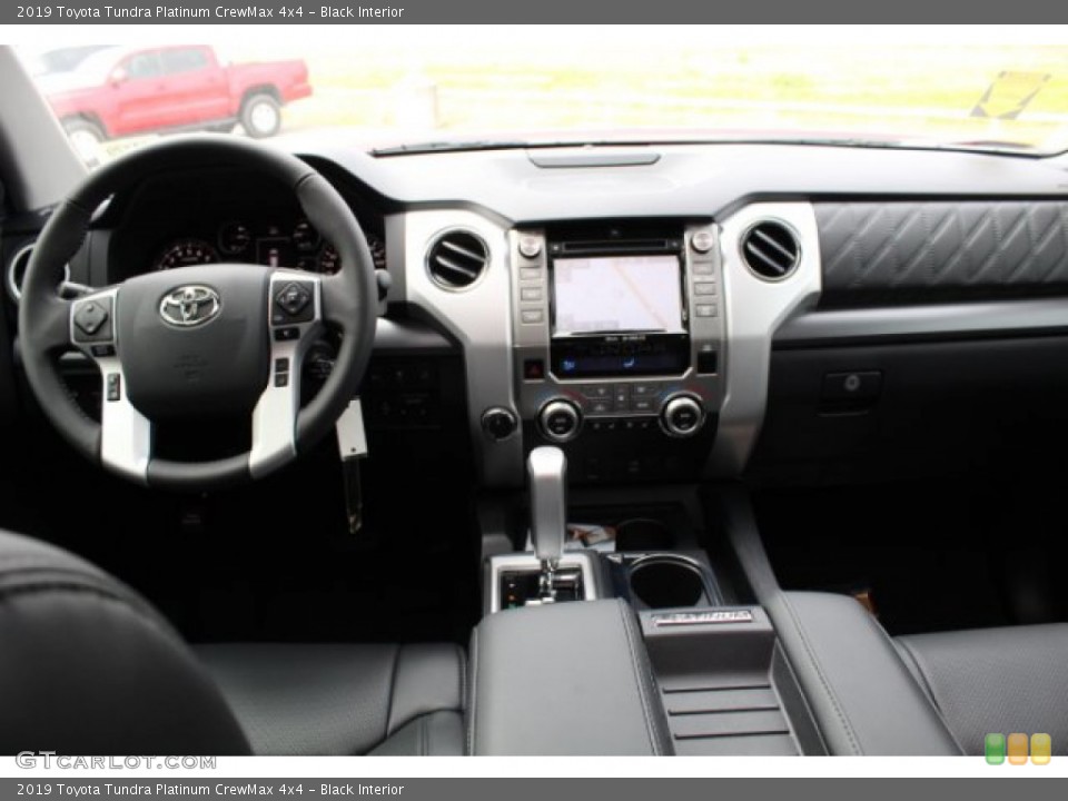 Black Interior Dashboard for the 2019 Toyota Tundra Platinum CrewMax 4x4 #131454274