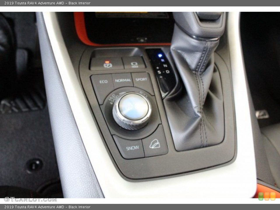 Black Interior Controls for the 2019 Toyota RAV4 Adventure AWD #131454616