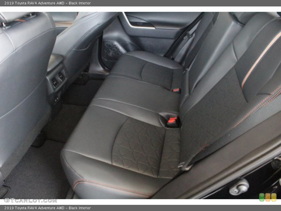Black Interior Rear Seat for the 2019 Toyota RAV4 Adventure AWD #131454706