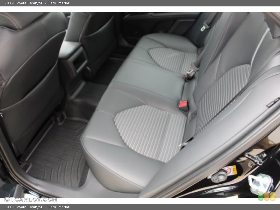 Black Interior Rear Seat for the 2019 Toyota Camry SE #131455957