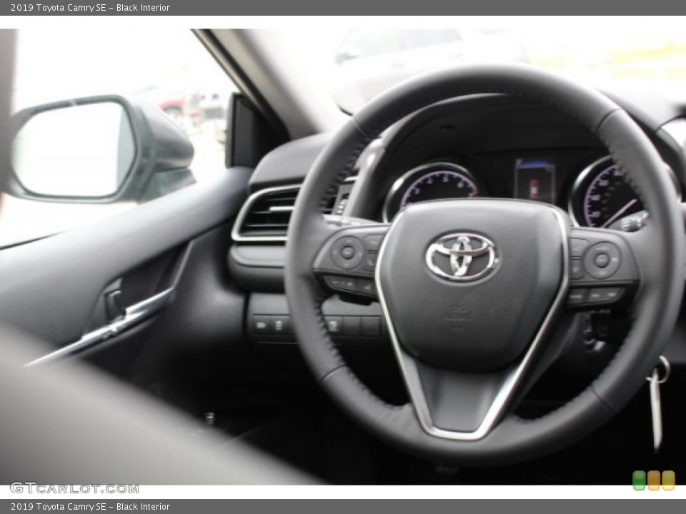 Black Interior Steering Wheel for the 2019 Toyota Camry SE #131455990