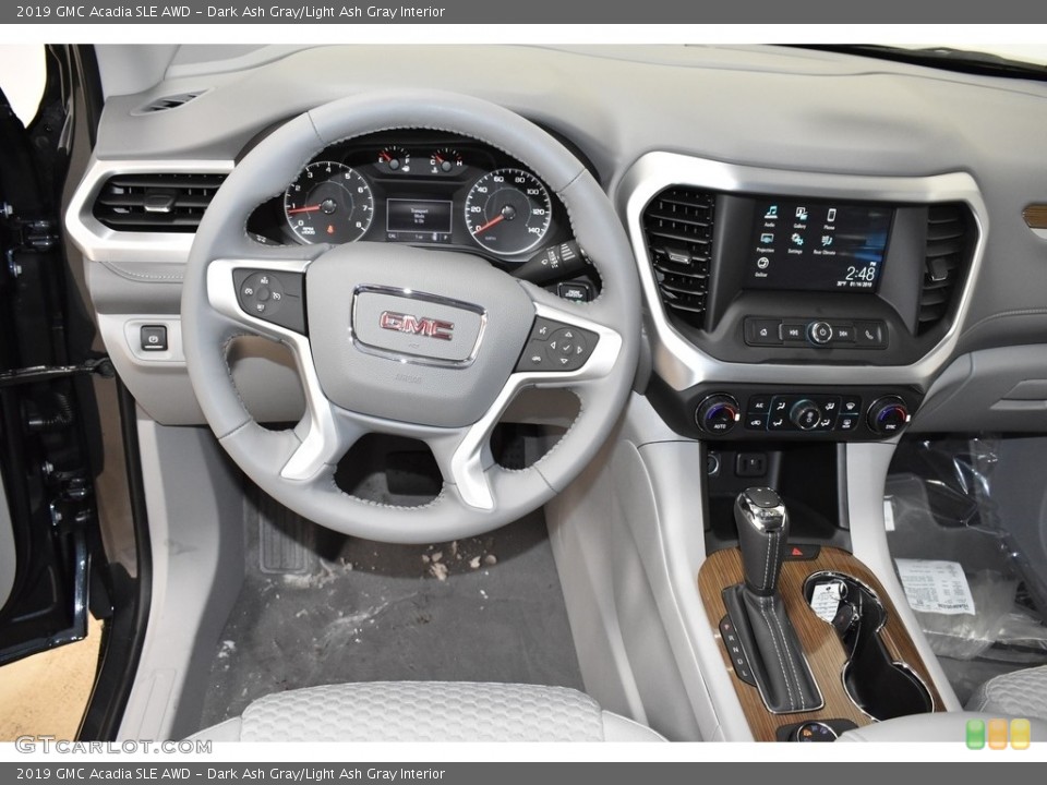 Dark Ash Gray/Light Ash Gray Interior Dashboard for the 2019 GMC Acadia SLE AWD #131456086