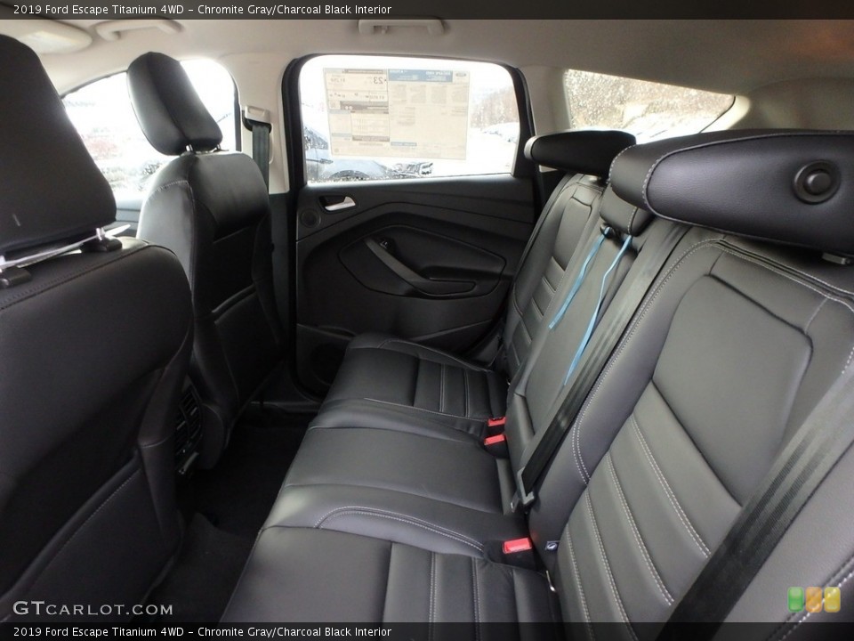 Chromite Gray/Charcoal Black Interior Rear Seat for the 2019 Ford Escape Titanium 4WD #131456248