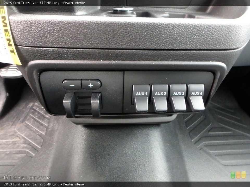 Pewter Interior Controls for the 2019 Ford Transit Van 350 MR Long #131457967