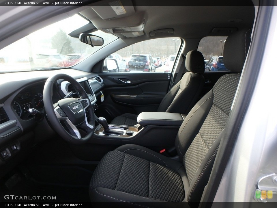 Jet Black Interior Front Seat for the 2019 GMC Acadia SLE AWD #131466306