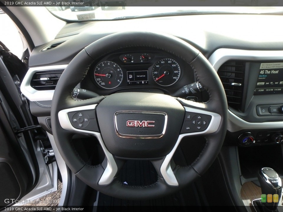Jet Black Interior Steering Wheel for the 2019 GMC Acadia SLE AWD #131466483