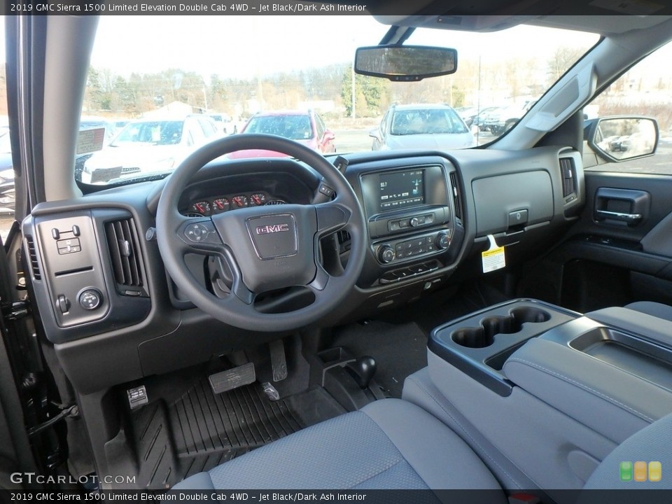 Jet Black/Dark Ash Interior Photo for the 2019 GMC Sierra 1500 Limited Elevation Double Cab 4WD #131467074