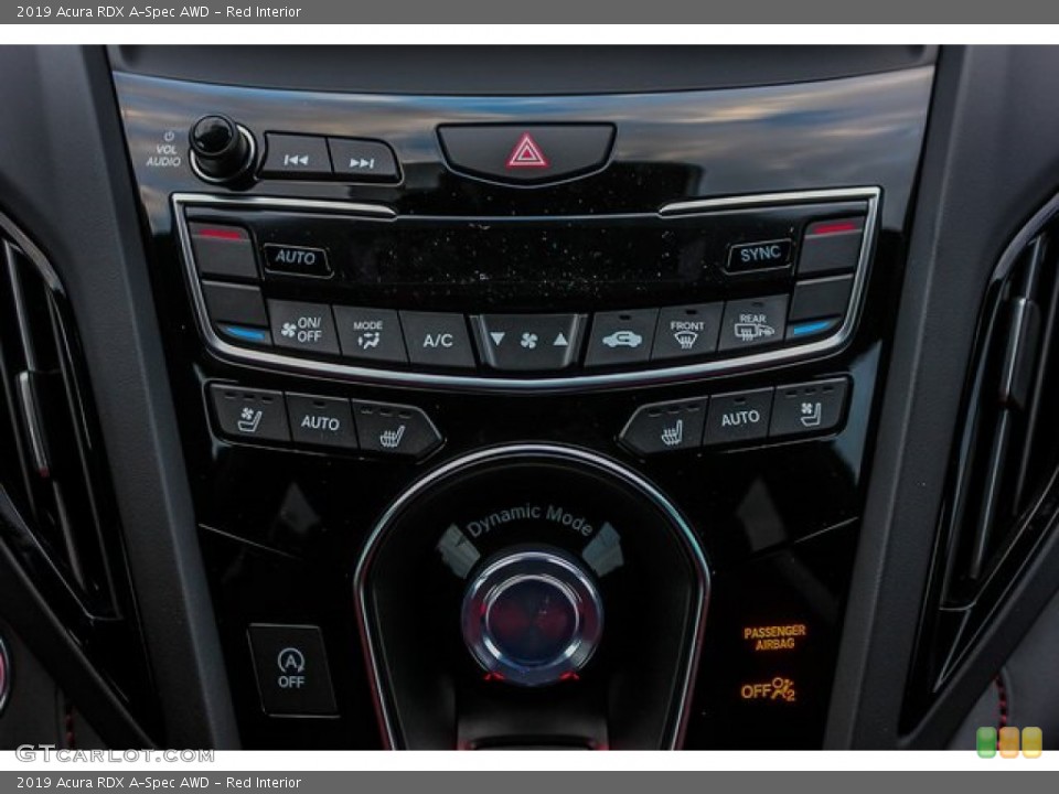 Red Interior Controls for the 2019 Acura RDX A-Spec AWD #131467158