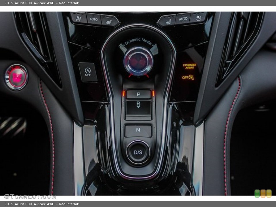 Red Interior Controls for the 2019 Acura RDX A-Spec AWD #131467187